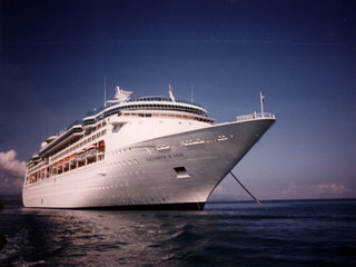 The Grandeur of the Seas - Taken from the shuttle to Haiti