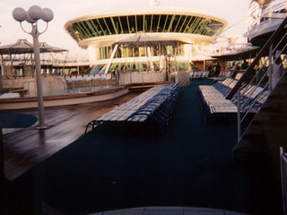 The pool deck on our ship