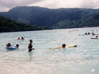 Hilary Hutton and I in Haiti