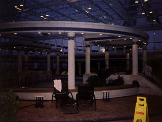 An indoor spa on our ship