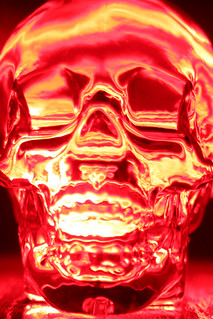 Skull - Red Crystal Head (skull) vodka bottle