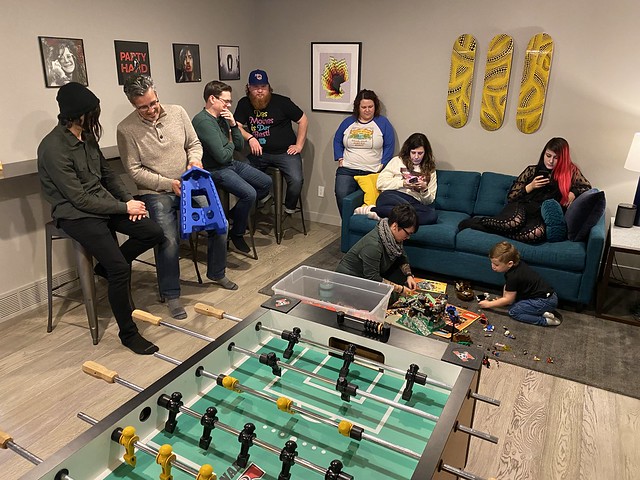 It's a basement party