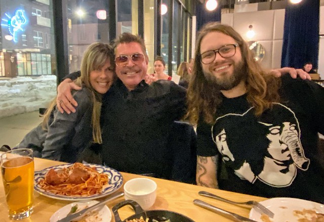 Dinner with Dad and Brian's friend