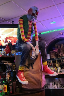 A crazy halloween decoration