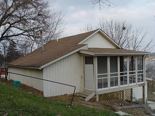 The back of dad's house
