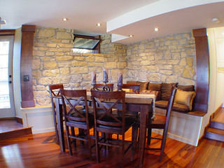 Limestone Walls - Dining Room - After