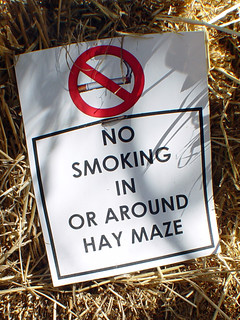 Texas - No Smoking in or around Hay Maze
