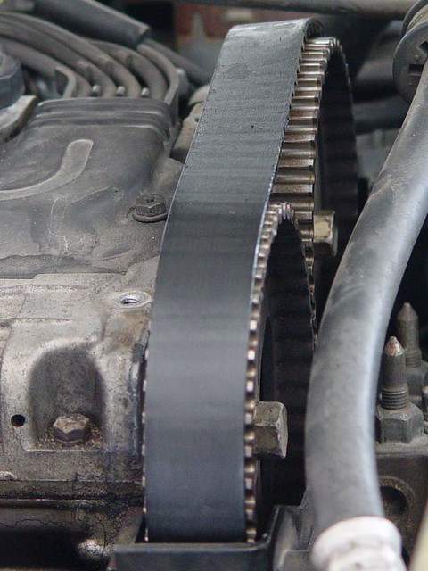 How I found the timing belt after I removed the cover