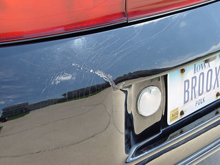 Broken - Crack in rear bumper