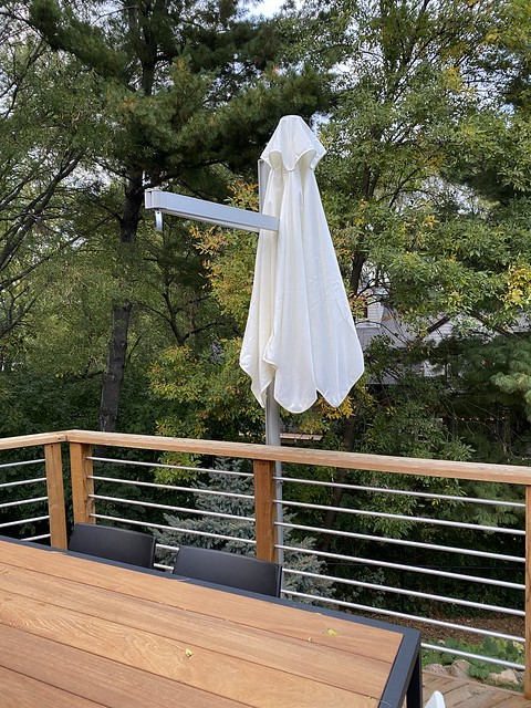 Umbrosa Paraflex folded in. The bar is kind of annoying, but, not terrible.