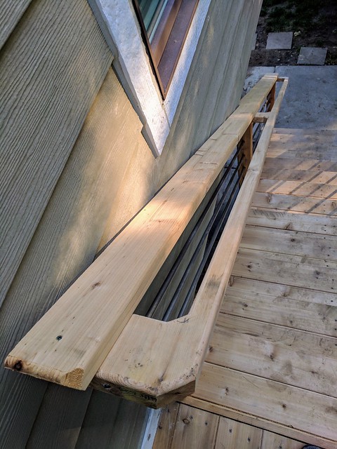 The city said my handrail wasn't to code until we put this this big ass, "grippable" handrail on....