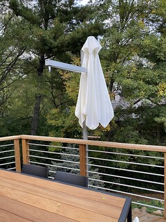 Umbrosa Paraflex folded in. The bar is kind of annoying, but, not terrible.