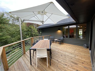 Finally got some shade for the deck. New Umbrella from Umbrosa.