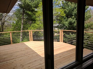 New cedar and stainless steel