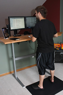 Tech - Standing at my new Geek Desk