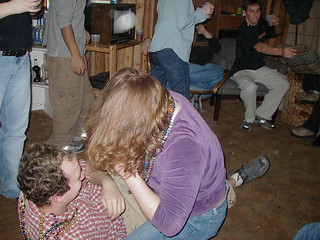 Darian and Abby Biser wrestling