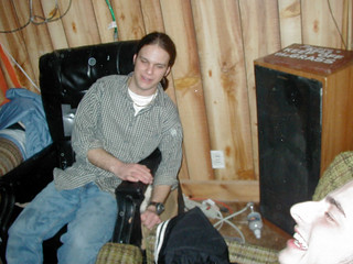 Starting to destroy the chair