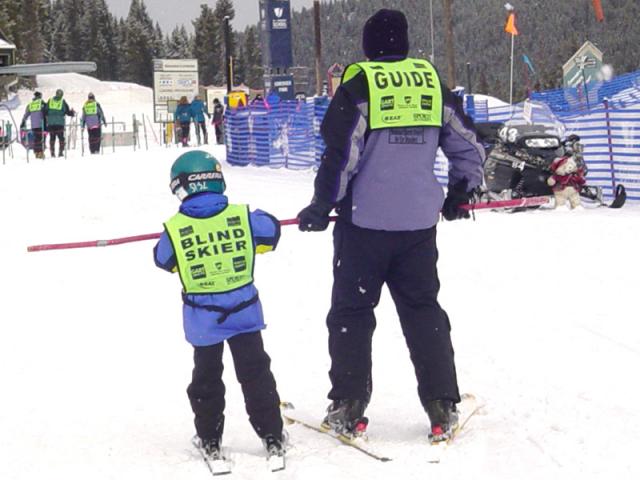 Blind people ski? Wow