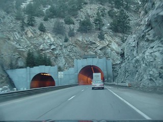 Driving into a tunnel