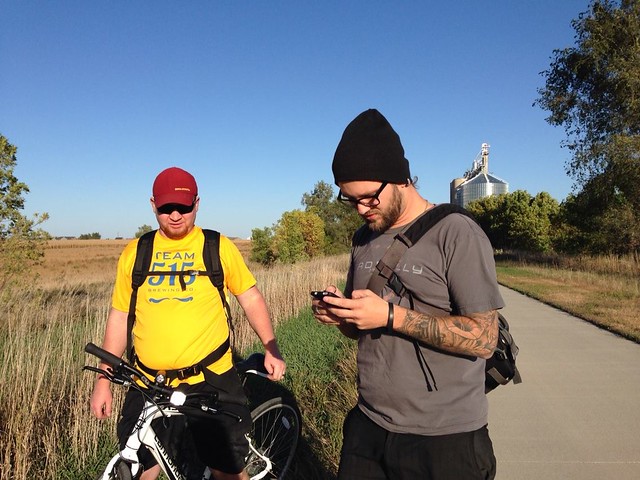 Checking the list. Photo by Tia O'Brien