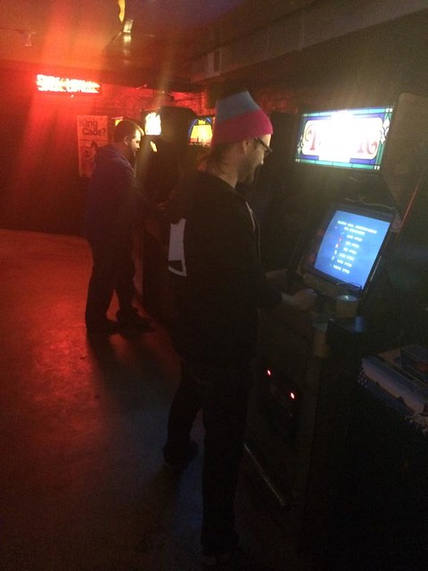 Old school gamin it Photo by Chris Coffey