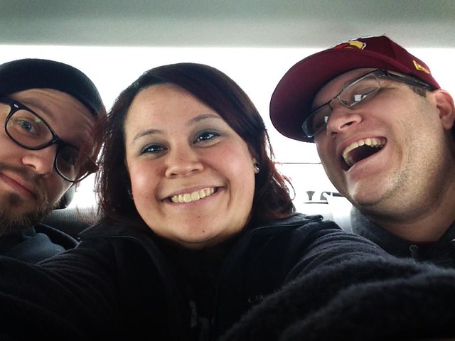 On our way to Bacon Fest. Photo by Tia O'Brien