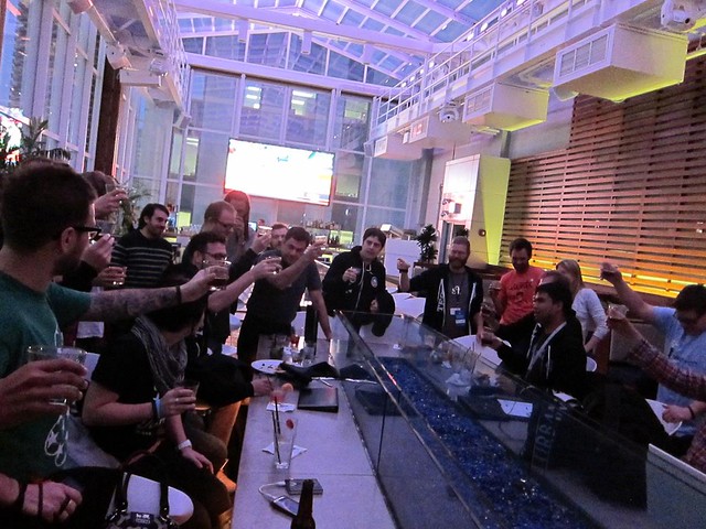 Toasting. Photo by Nicole Sutherland