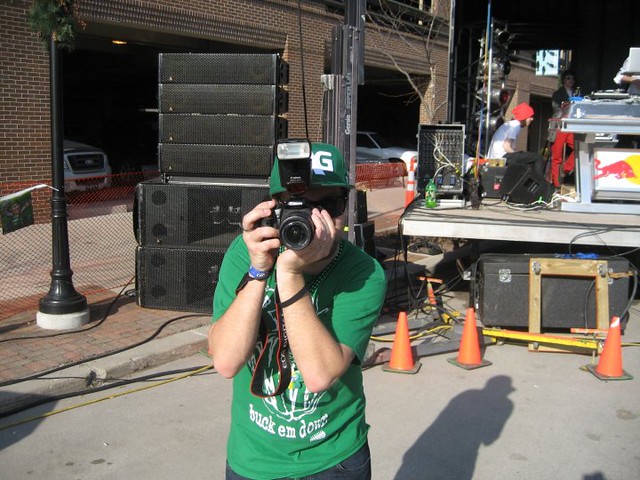 Derek behind the camera, perfect! Photo by Pamela Weigle