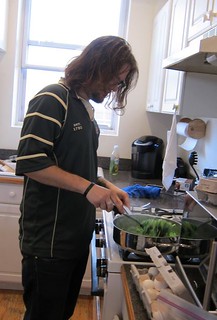 Cooking - Green eggs. Photo by Nicole Sutherland