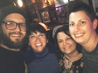 Sometimes, even though you can’t get out of the house until after 9:30pm, you slip your flip flops on, you skip the coat, and you just go.  Because Stephanie Froehlich’s in town for 24 hours.  Because it’s basically like “surprise keg”.  Because it’s Wednesday.  Because. Photo by Tia O'Brien