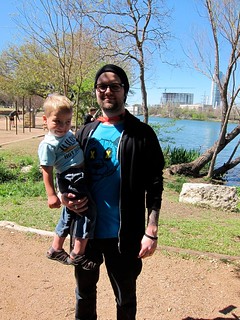 in Austin with Uncle Derek. Photo by Kari Reynolds Brooks