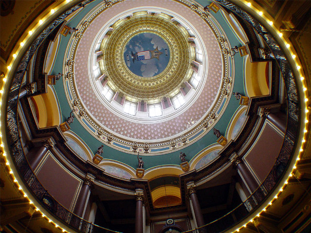 Looking at the dome from the first floor