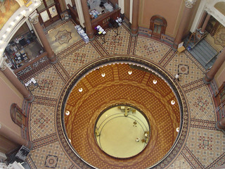 Looking down from the dome