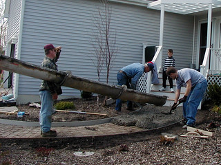Pouring the Sidewalk