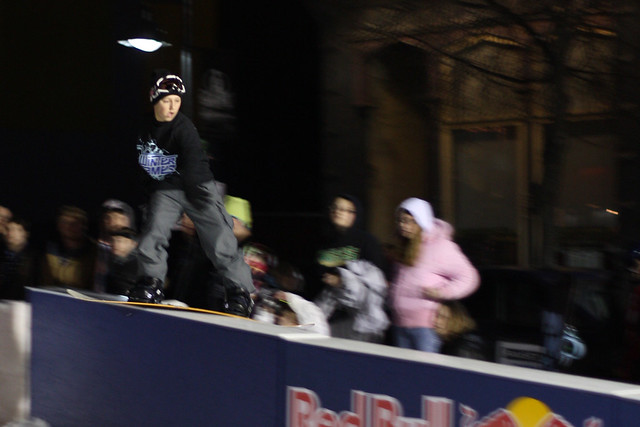 Kid Grinding the Red Bull Box