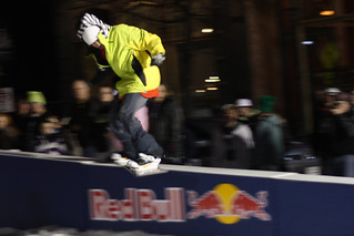 Snowboarding - Sliding the Red Bull Box