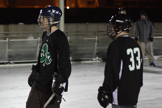 Broomball - Zach and Nick