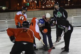 Broomball - Ice Monkeys vs. Shams
