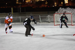 Broomball - Zach!  Don't Shoot!