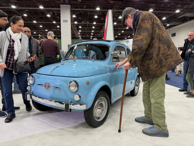 I was trying to wait patiently for a pic of this Fiat without all the enthusiasts... but this enthusiast made the photo