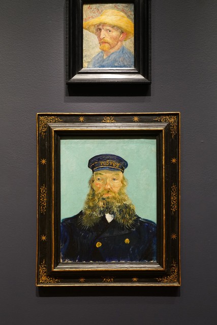 Van Gogh Self Portrait and Post Man