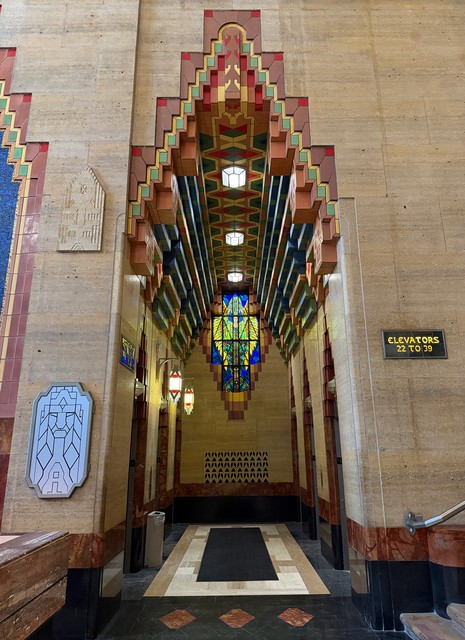 Guardian elevators and stained glass