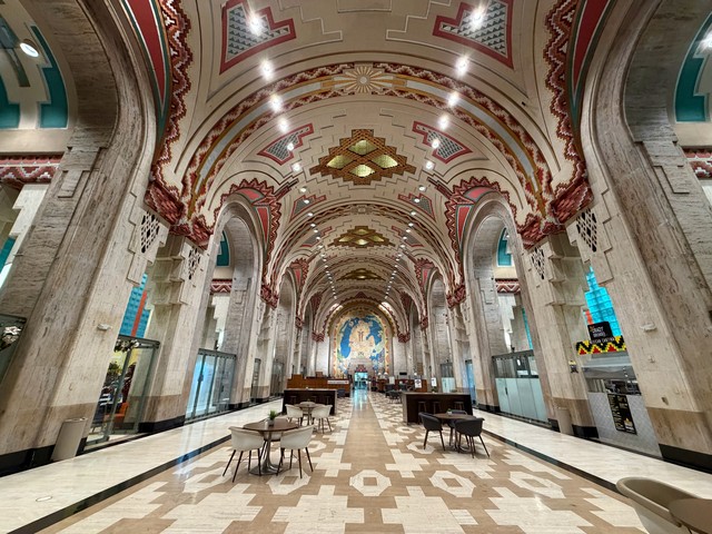 The Guardian building is wild