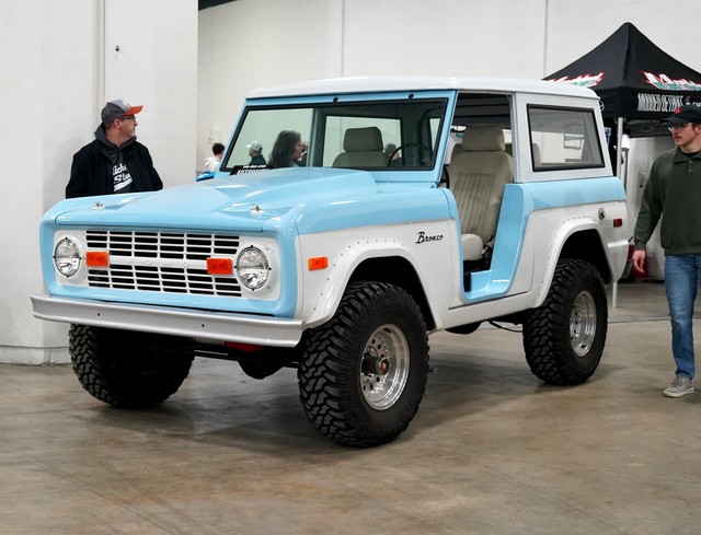 A beautiful old bronco