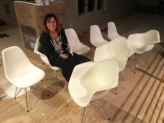 So, Kari came home with some chairs today...