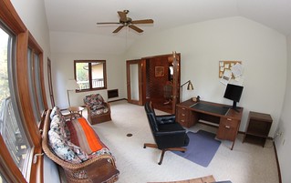 Looking into the house from the old 4-seasons porch