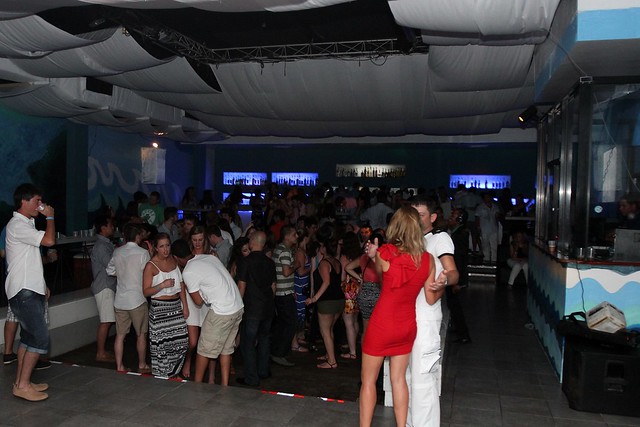 Resort dance club. Spring break. I didn't get to stay long.