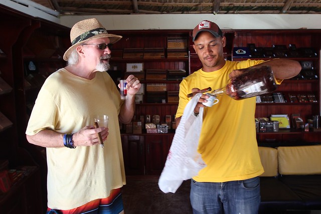 Getting our first taste of Mamajuana