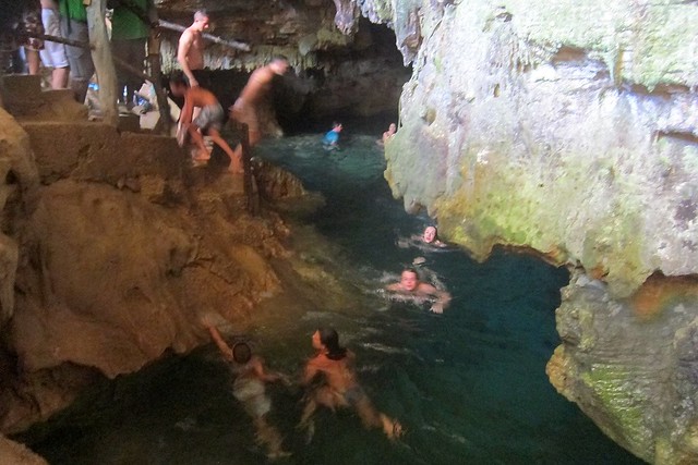 Cave swimming