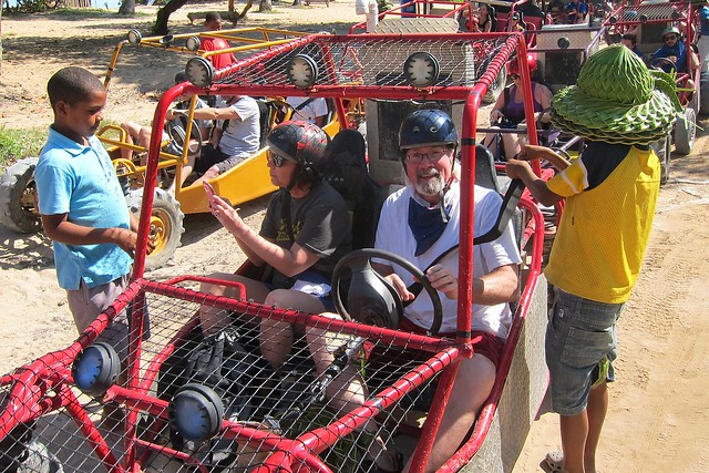 Local kids helping Jeff and Teresa get buckled up